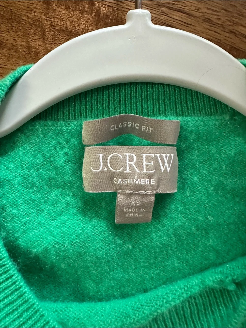 Women’s J-Crew Green Cashmere Sweater